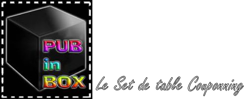 PUB in BOX le set de table couponning